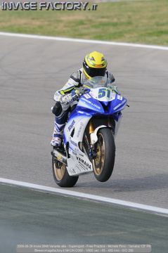 2009-09-26 Imola 0848 Variante alta - Supersport - Free Practice - Michele Pirro - Yamaha YZF R6